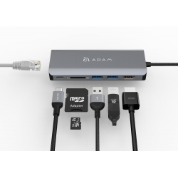 Adam Elements Casa Hub A01 USB-C 3.1 – 6 Port - Silver