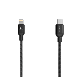 Adam Elements Peak II USB-C to Lightning Cable – 300cm, Black