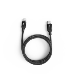 Adam Elements Peak II USB-C to Lightning Cable – 200cm, Black