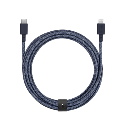 Native Union - Belt Cable (USB-C to Lightning) – Indigo, 3m