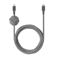 Native Union - Night Cable (USB-C to Lightning) – Zebra, 3m