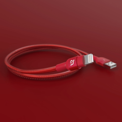 Adam Elements Peak II USB-A to Lightning Cable – Red