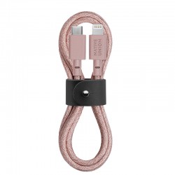Native Union - Belt Cable (USB-C to Lightning) – Rose, 1.2m