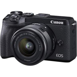 Canon EOS M6 Mark II Mirrorless camera (with 15-45mm lens)