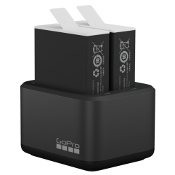 GoPro Dual Battery Charger + Enduro Batteries for GoPro Hero 13 Black / Hero 12 Black / Hero 11 Black / Hero 10 Black / Hero 9 Black