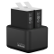 GoPro Dual Battery Charger + Enduro Batteries for GoPro Hero 13 Black / Hero 12 Black / Hero 11 Black / Hero 10 Black / Hero 9 Black