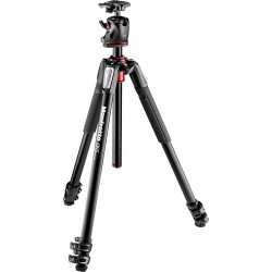 Manfrotto 055 Aluminium 3-Section Tripod Kit with Ball Head