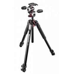 Manfrotto 055 Aluminium 3-Section Tripod Kit with 3-Way Head