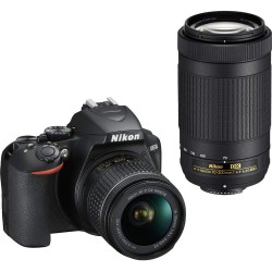 Nikon D3500 FX Digital SLR (with 18-55mm + 70-300mm Lens)