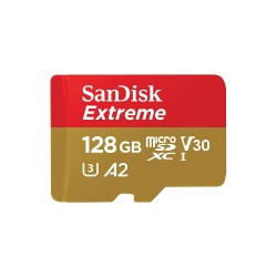 SanDisk Extreme MicroSD 128GB A2 160MB/s Ultra High Speed for Mobile, GoPro, Drone, Action Camera, Camera, Osmo