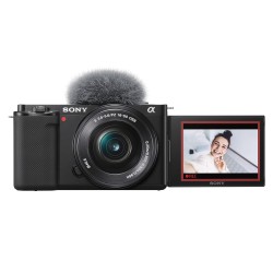 Sony Alpha ZV-E10L 24.2 MP Interchangeable-Lens Mirrorless Vlog Camera with 16-50 mm Lens, Made for Creators - 4K Camera